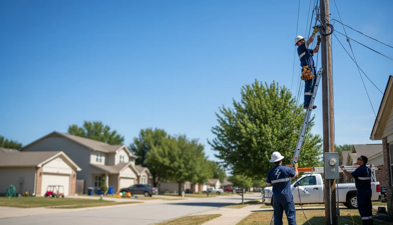 Residential electrician providing installation services in Mangham, LA